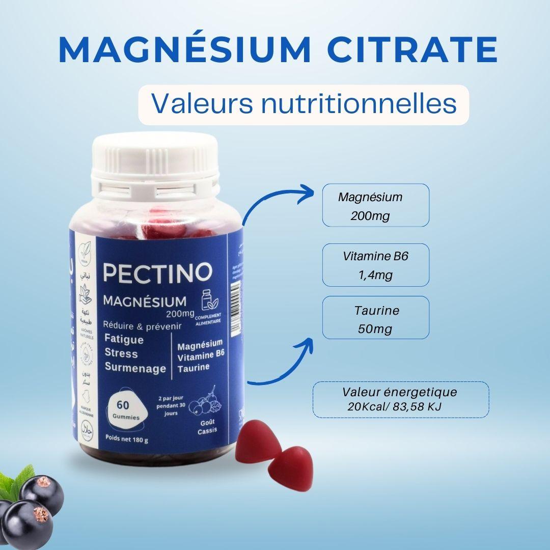 GUMMIES MAGNESIUM 1 MOIS - Pectino : Les vitamines et les minéraux