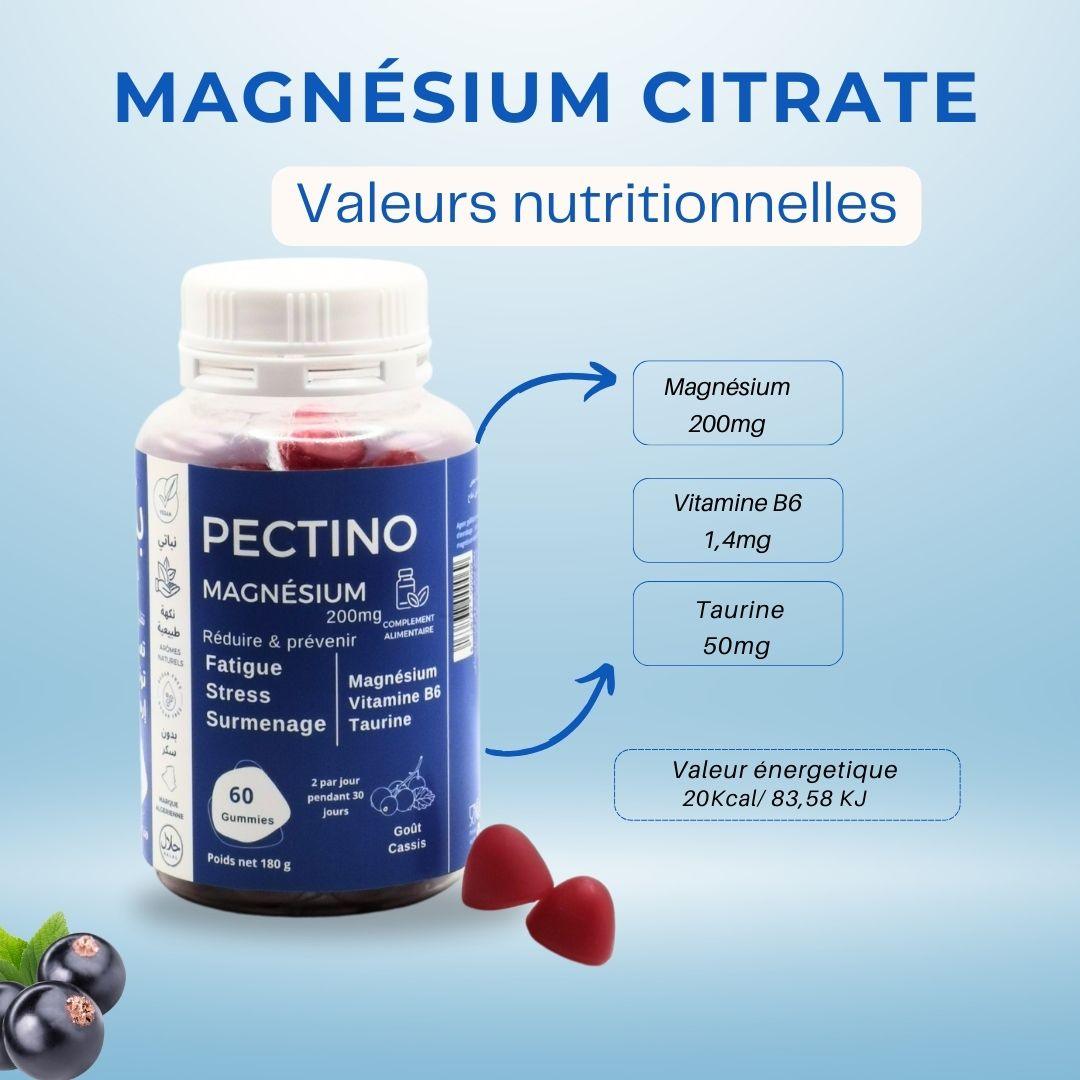 GUMMIES MAGNESIUM 2 MOIS - Pectino : Les vitamines et les minéraux