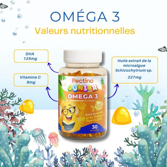 GUMMIES OMEGA - 3 15 JOURS - Pectino : Les vitamines et les minéraux